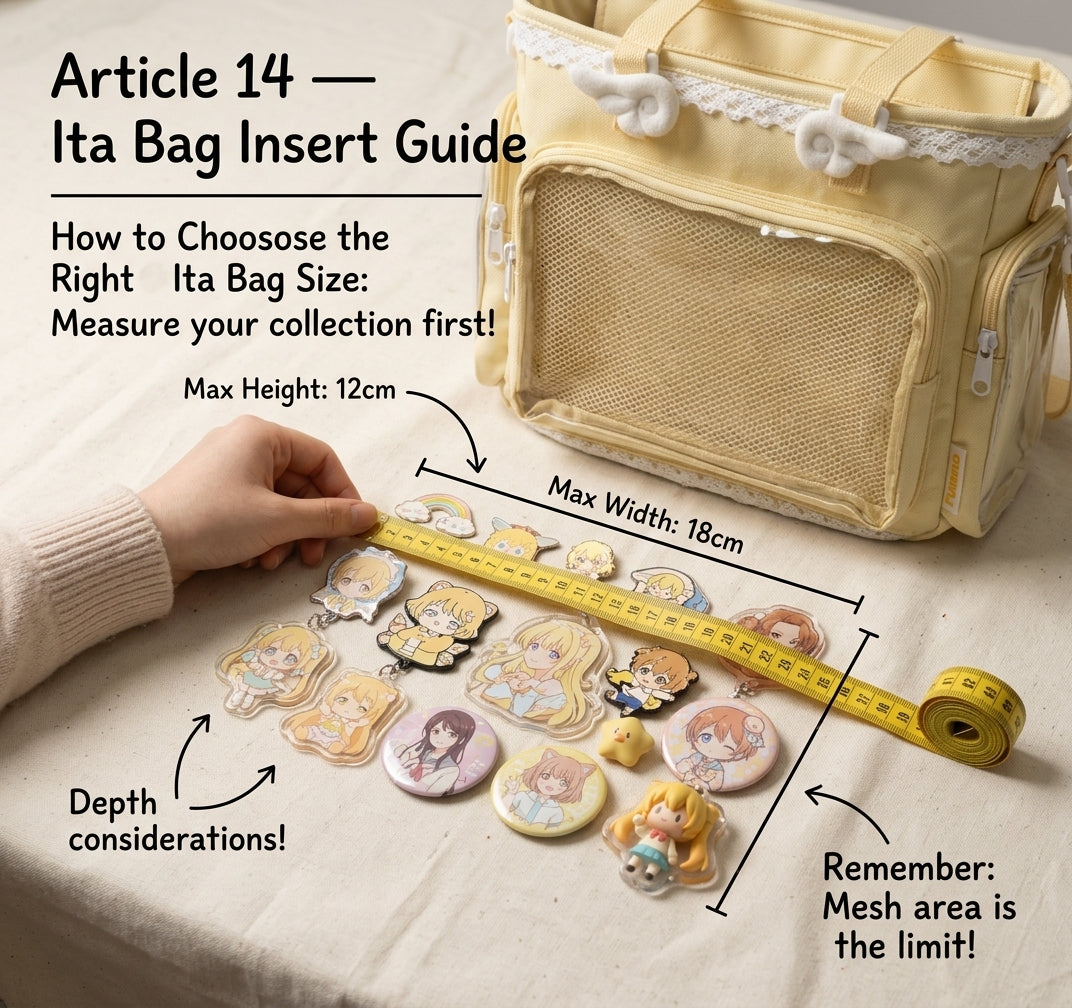Ita bag display-size planning example