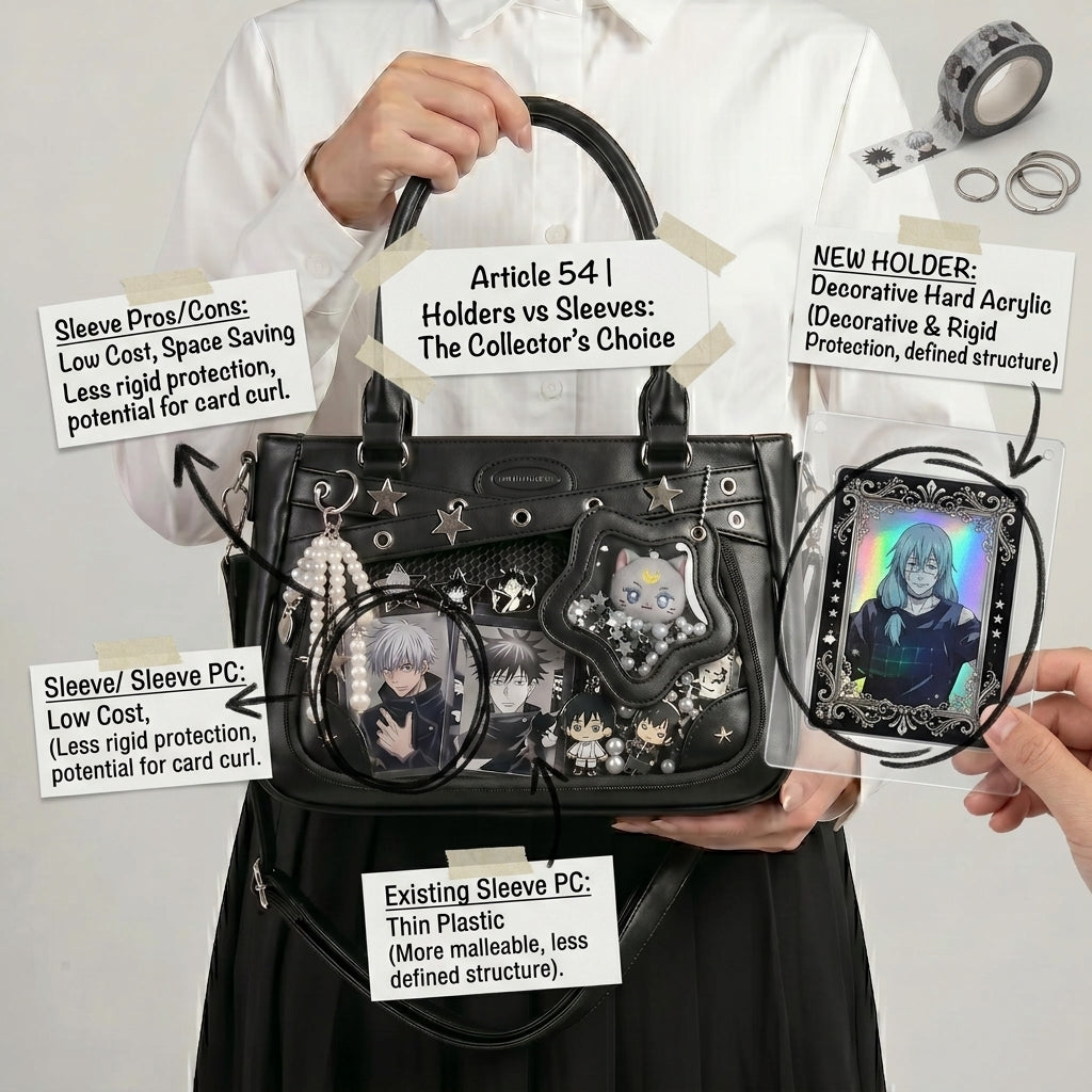 Photocard holder versus sleeve comparison for ita bags