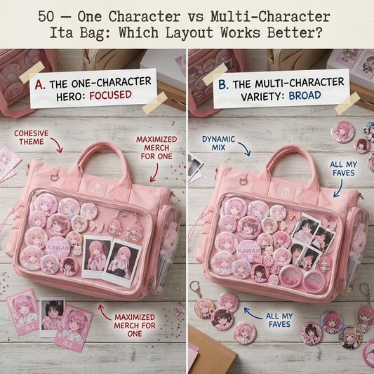 One-character vs multi-character ita bag layout comparison