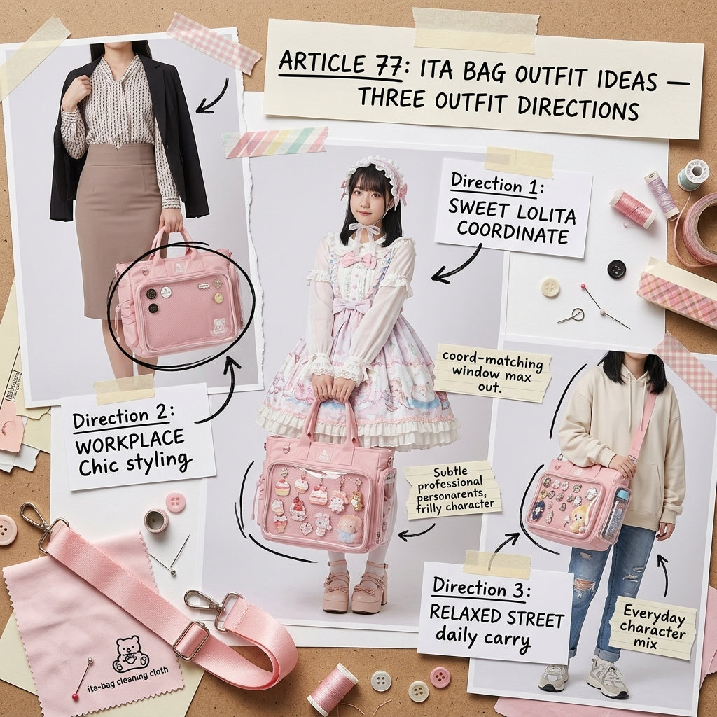 Three ita bag outfit directions