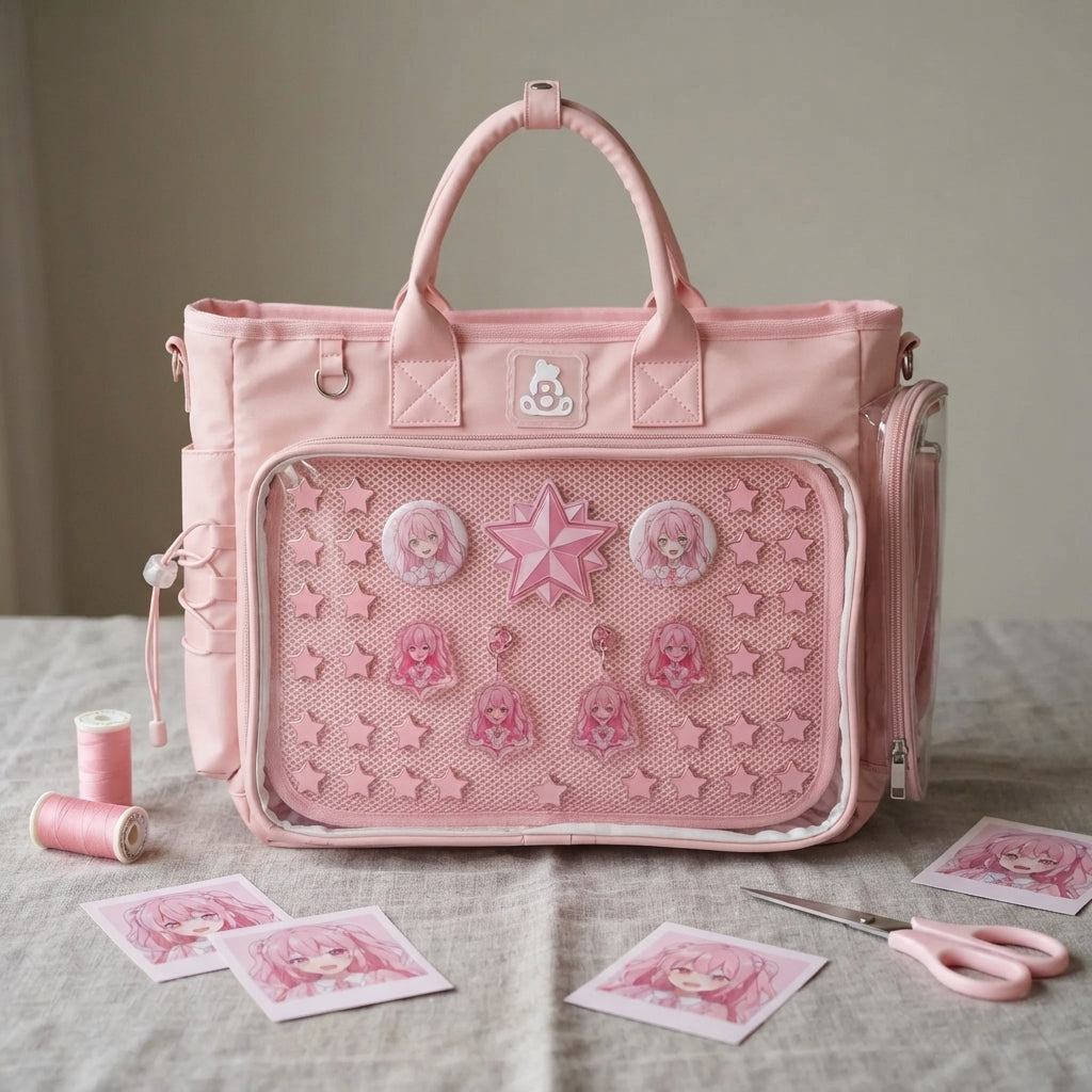 Ita bag layout example comparing symmetrical and asymmetrical composition