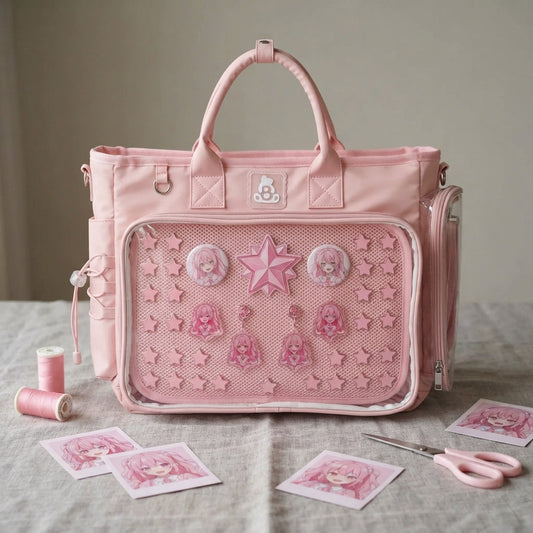 Ita bag layout example comparing symmetrical and asymmetrical composition