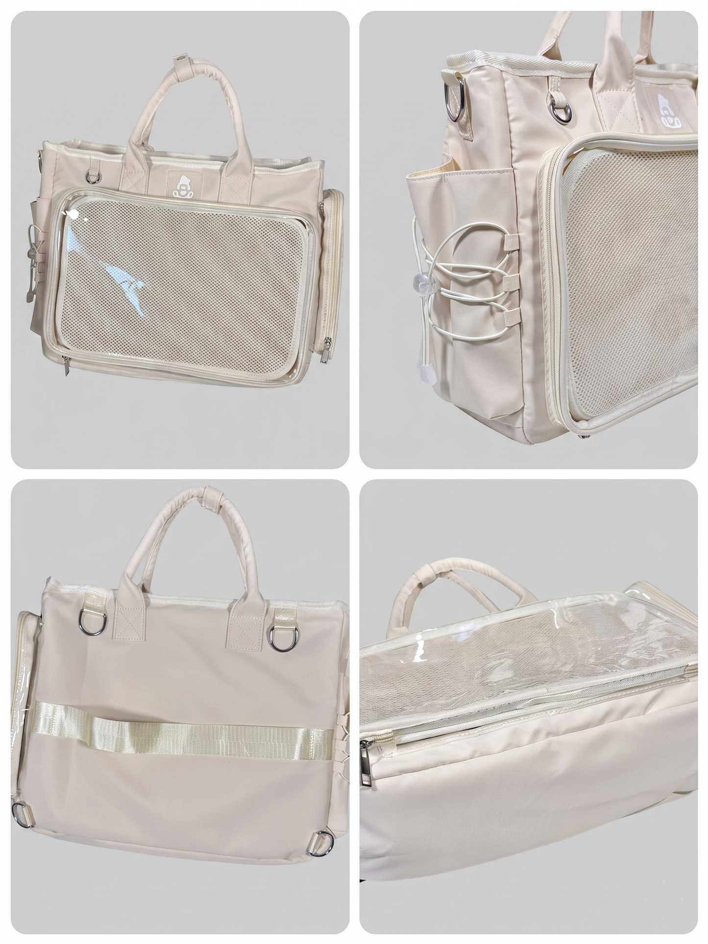 Hanaka Wide Itabag + INSERT | ita Bag Oshikatsu Ita Backpack Crossbody Clear Window Large Display Bag