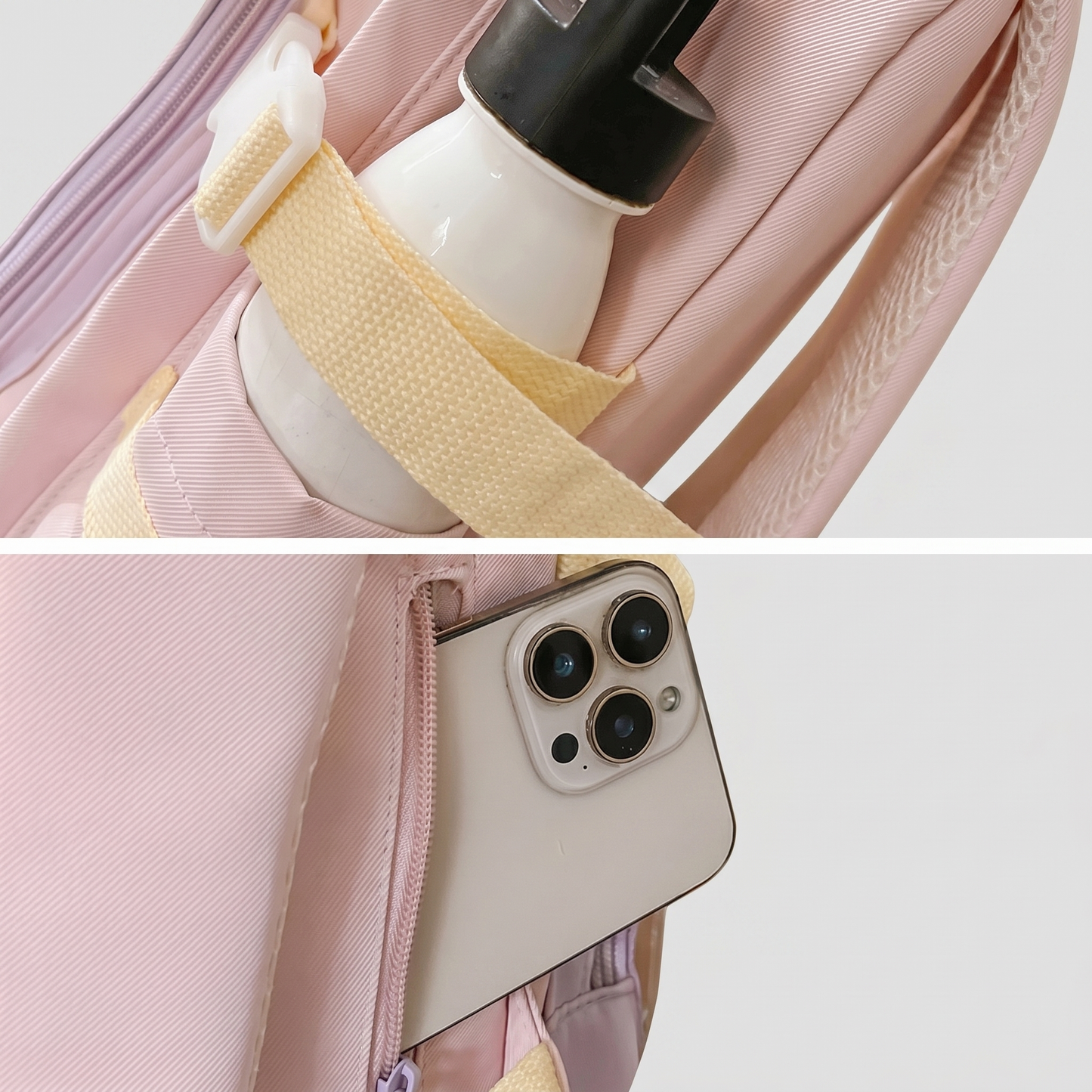 Hanamatsuri Pocket Itabag Backpack – Kawaii Ita Bag Backpack, Oshikatsu Pin Display Bag with Mesh Window, School & Casual Daypack