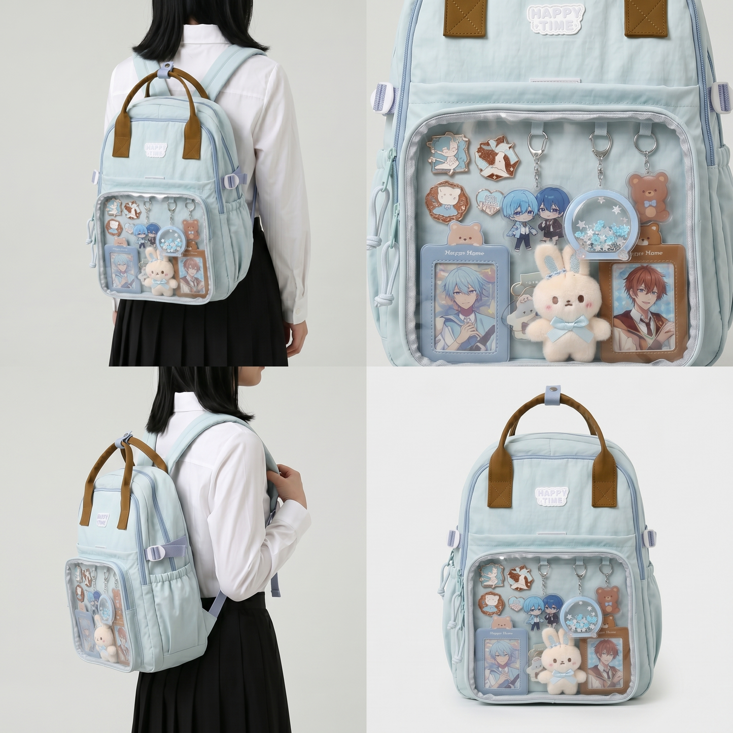Aozora Pocket Itabag – Ita Bag Oshikatsu Ita Backpack Clear Window Pin Display School Backpack | ITABAG96