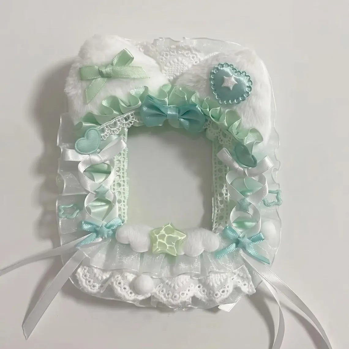 Mint Green Itabag Accessories, Photocard Holder, Pin Holder, Ita Bag Decor, Ita Backpack Charm, Kawaii Oshikatsu Goods