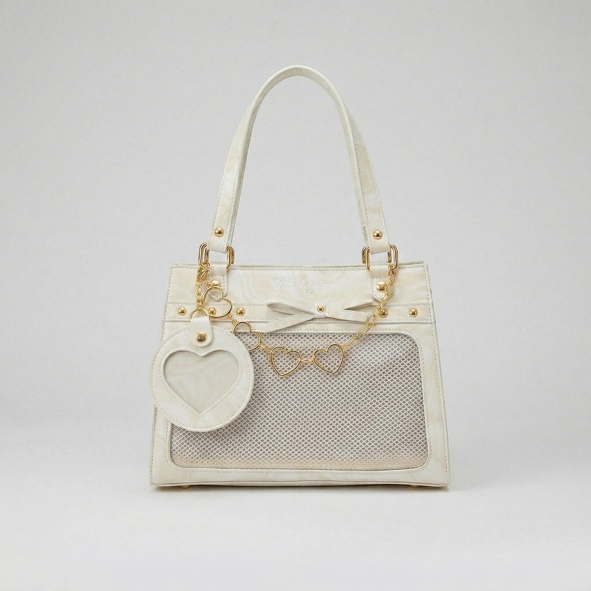 Sakura Dual Window Shoulder Ita Bag product detail view showing structured construction and display areas