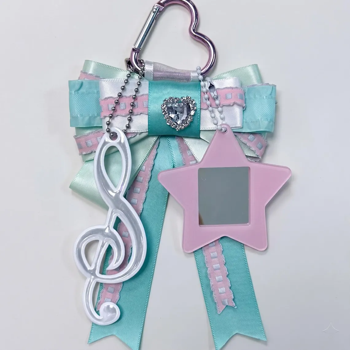 Mint Green Itabag Accessories, Photocard Holder, Pin Holder, Ita Bag Decor, Ita Backpack Charm, Kawaii Oshikatsu Goods