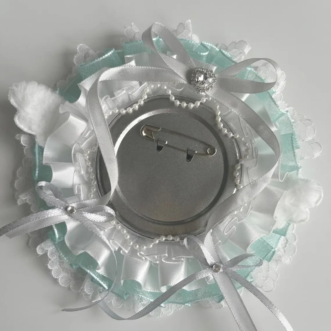 Mint Green Itabag Accessories, Photocard Holder, Pin Holder, Ita Bag Decor, Ita Backpack Charm, Kawaii Oshikatsu Goods
