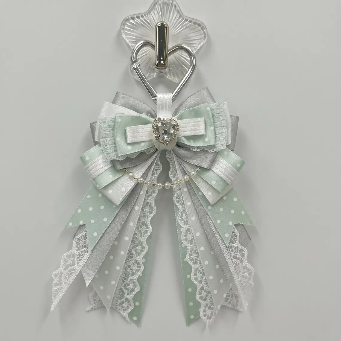 Mint Green Itabag Accessories, Photocard Holder, Pin Holder, Ita Bag Decor, Ita Backpack Charm, Kawaii Oshikatsu Goods