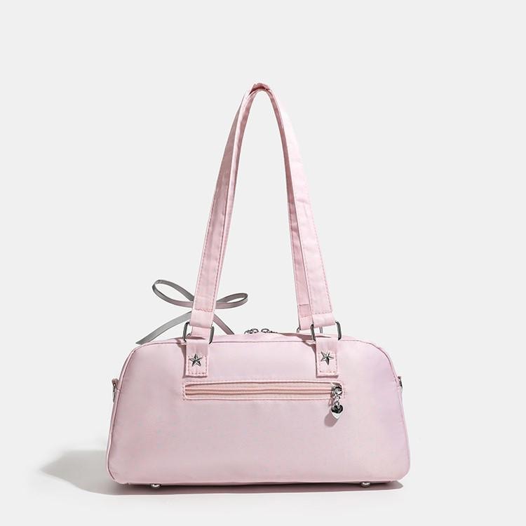 Sora Dual Window Shoulder Ita Bag product detail view showing adjustable strap and display features