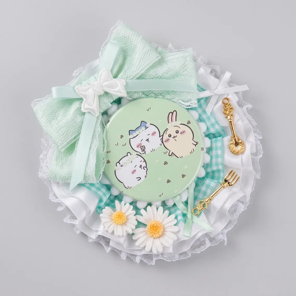 Mint Green Itabag Accessories, Photocard Holder, Pin Holder, Ita Bag Decor, Ita Backpack Charm, Kawaii Oshikatsu Goods