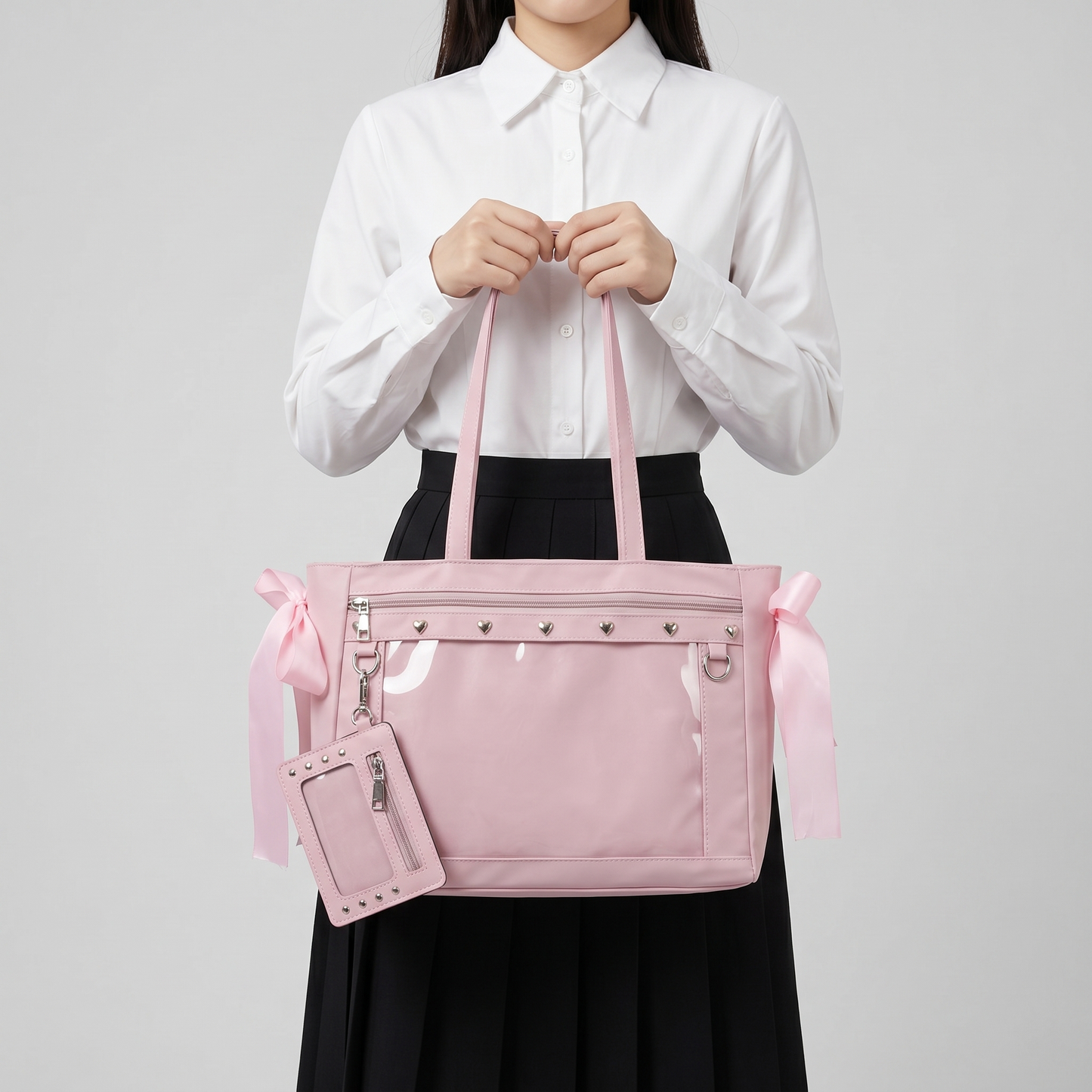 Miyu Wide Display Itabag Y2K Dopamine Cute Brown Suede Handbag Cute Kawaii Large ita bag, Custom Anime Oshikatsu Window Display Bag