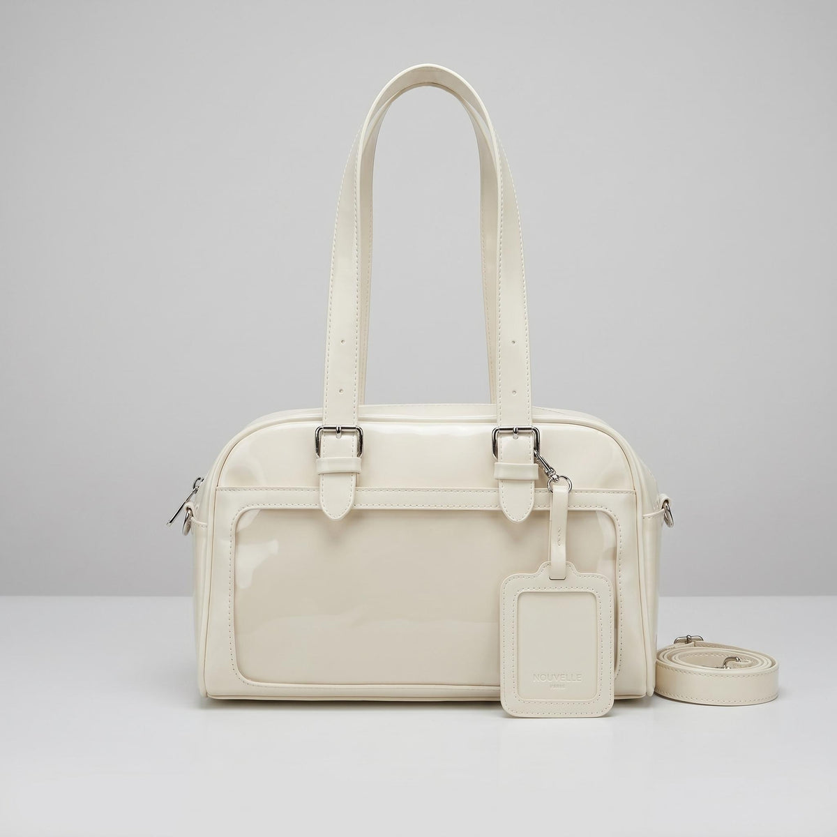 Seiso Frame Shoulder Ita Bag alternate product view showing adjustable strap and front window