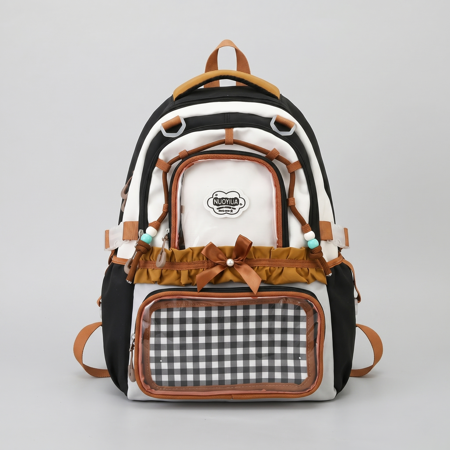 Kaori the Y2K Dopamine Multi Pocket Large Backpack Ita Bag Backpack with Custom Accessories | Oshikatsu Cute Kawaii Anime Itabag Daypack