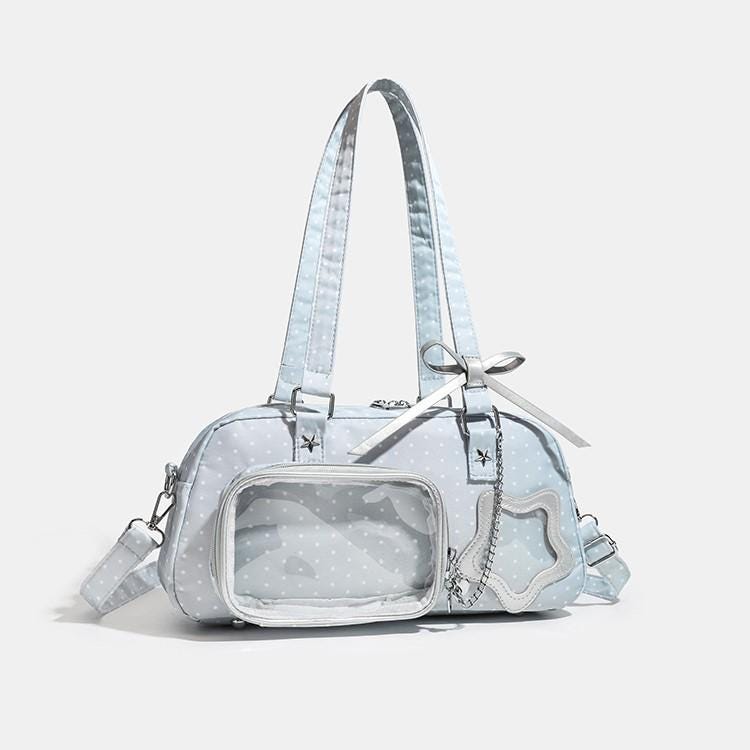Sora Dual Window Shoulder Ita Bag alternate product view showing rectangular front window and bag profile