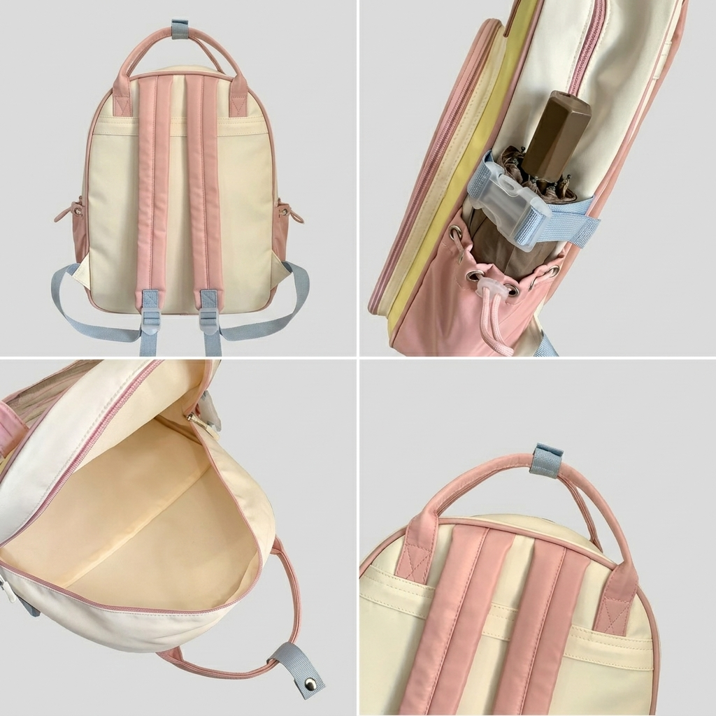 Hikaru Frame Itabag Backpack – Ita Bag School Backpack dengan Clear Window, Elastic Display Grid & Multi Pocket
