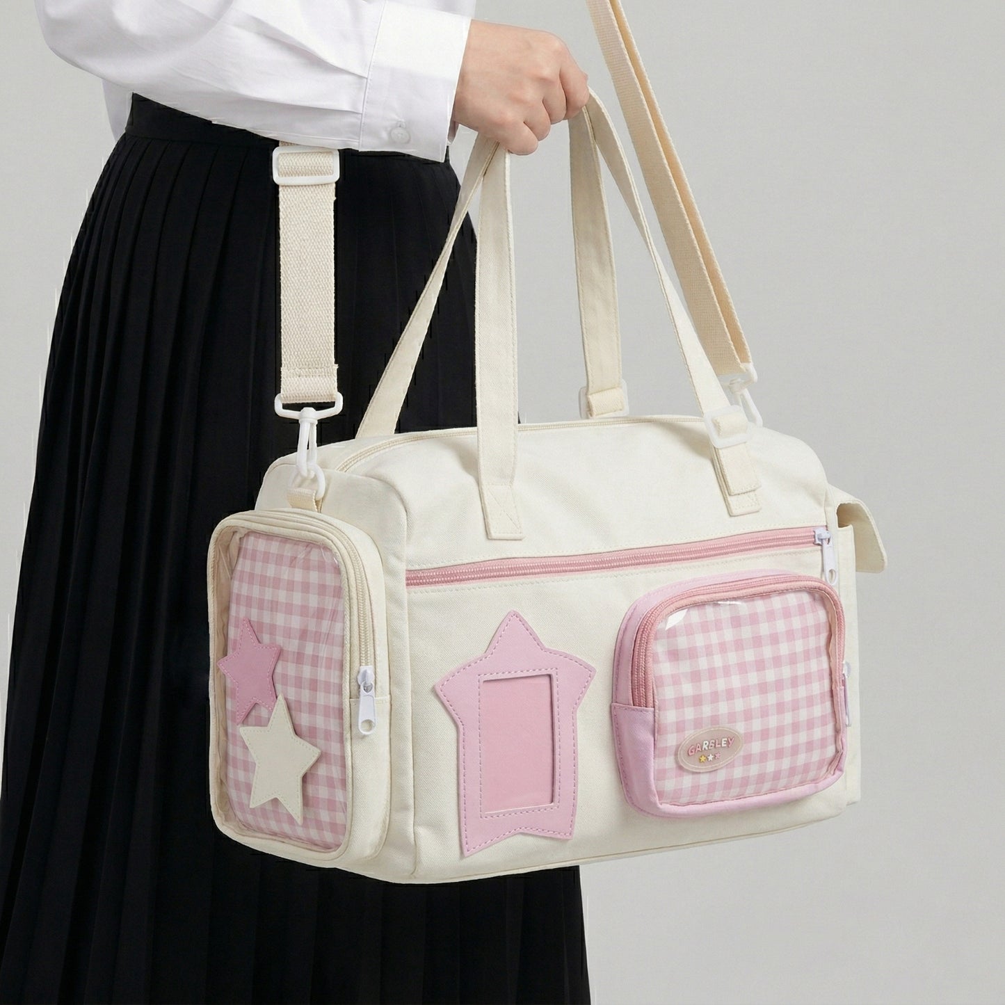 Taiko Y2K Dopamine Drum Duffle Multi Pocket Large Lilac ita bag | Kawaii itabag, itabag backpack, Custom Anime Oshikatsu Window Display Bag