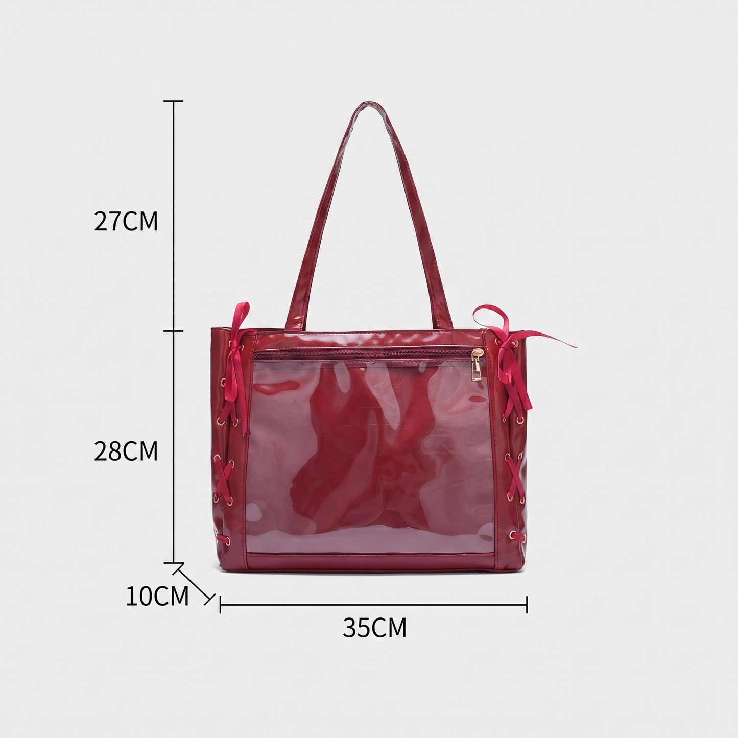 Pika Y2K Dopamine Red Large ita bag | Cute Kawaii totebag itabag, Custom Anime Oshikatsu Window Display Bag | ITABAG58