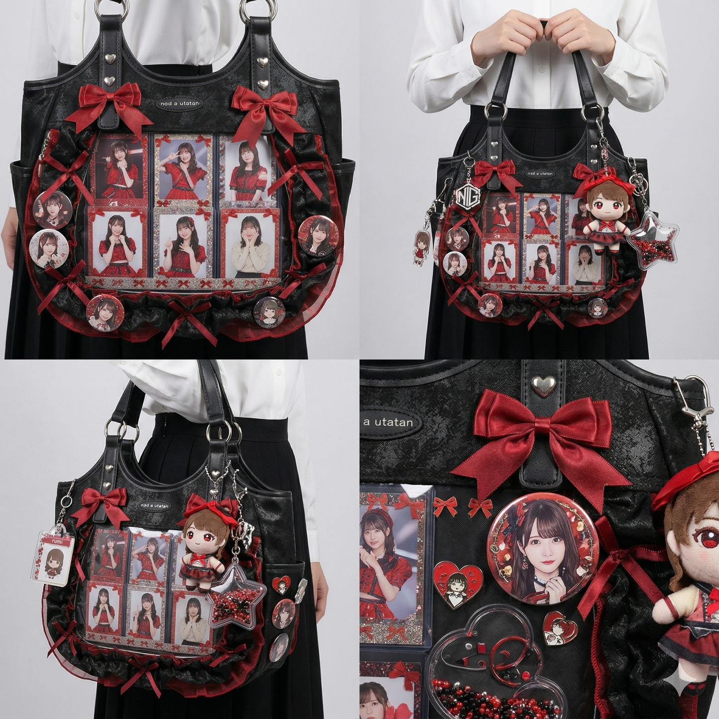 Hanabira Y2K Dopamine Petal Scallop Shopper Large Pink ita bag | Cute Kawaii itabag backpack, Custom Anime Oshikatsu Window Display Bag