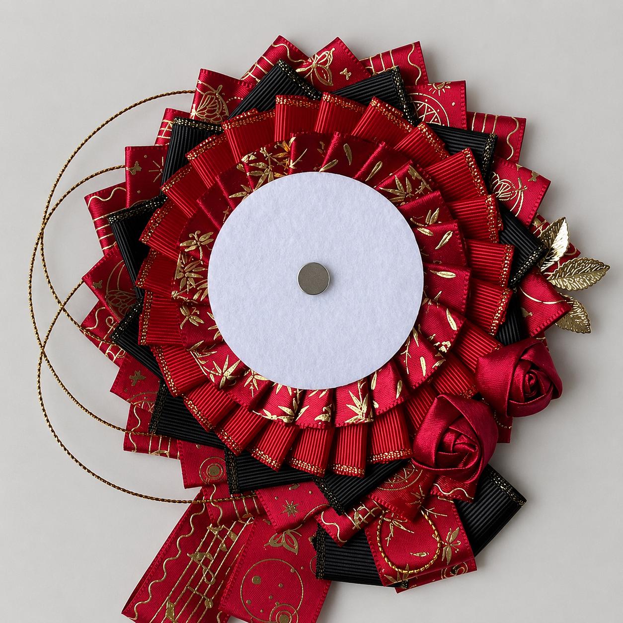 Red Ita Bag Accessories Set | Ribbon Bow Charm, Pin Holder, Badge Holder, Photocard Holder, Ita Bag Accessories, Oshikatsu Decor