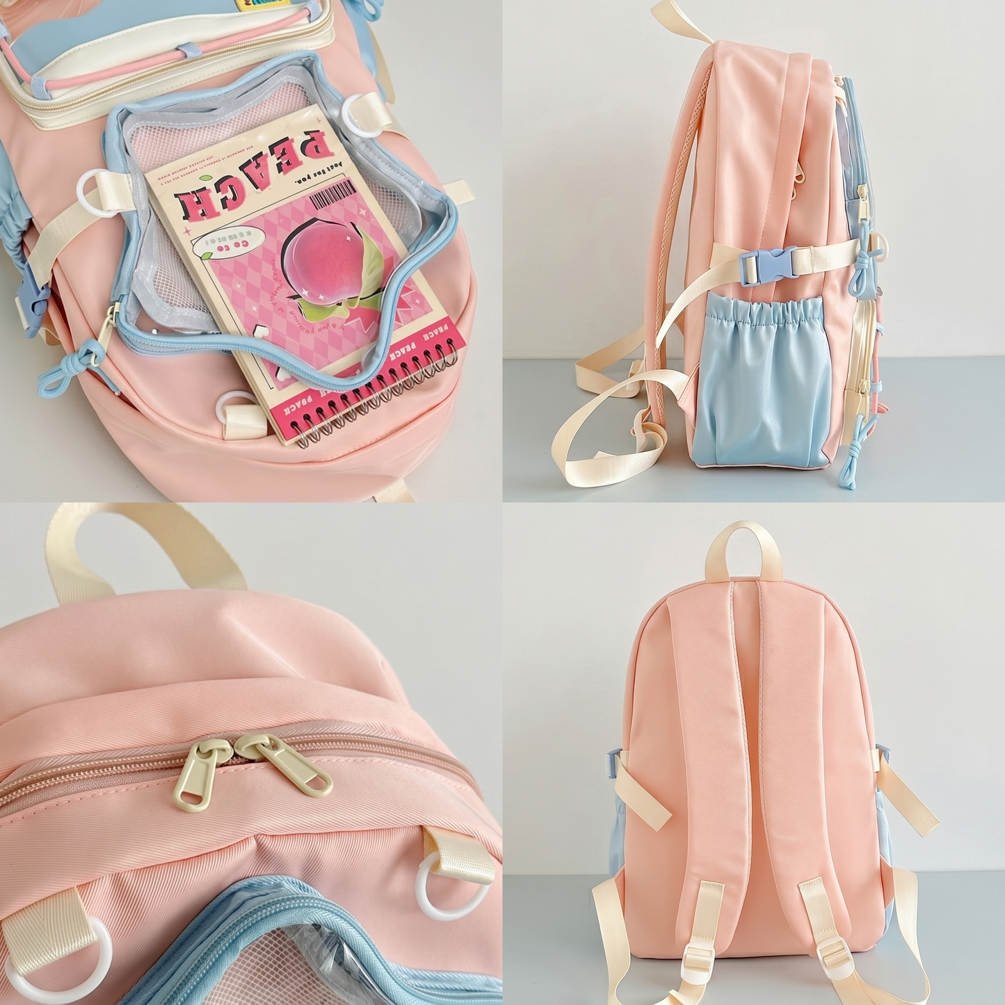 Kira the Star Window Ita Bag Backpack – Dual Pocket Itabag Rucksack, Clear Display Pin Bag, Kawaii Oshikatsu Bag