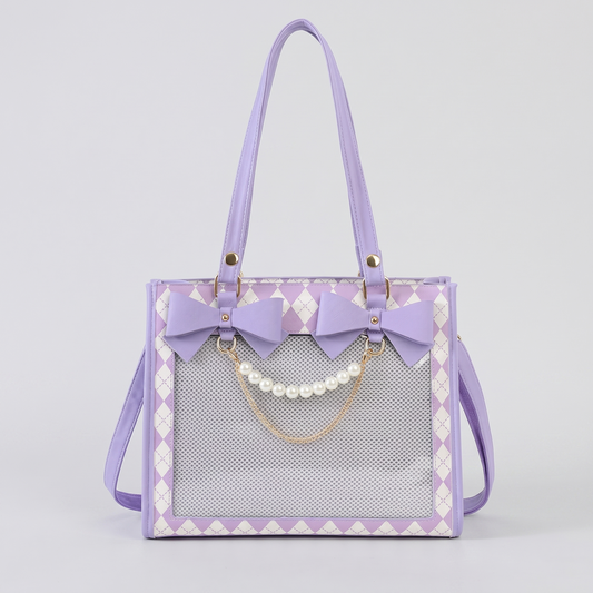 Aoi Frame Itabag – Ita Bag Oshikatsu Tote, Large Clear Window Pin Display, Kawaii Shoulder Bag
