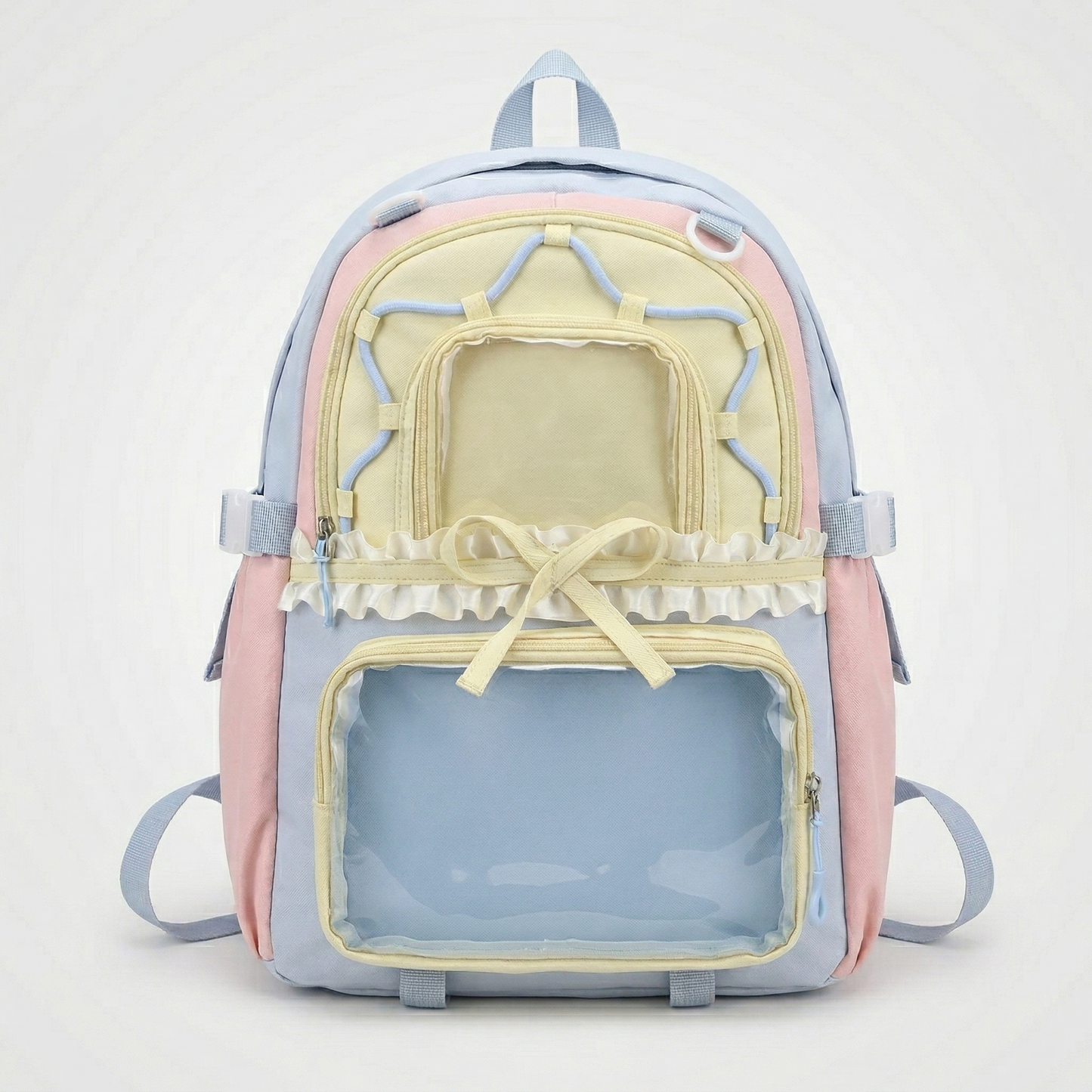 Furi Y2K Dopamine Sweet Ruffle Dome Window Large Lilac Ita Bag | Cute Kawaii  itabag backpack, Custom Anime Oshikatsu Window Bag | ITABAG19