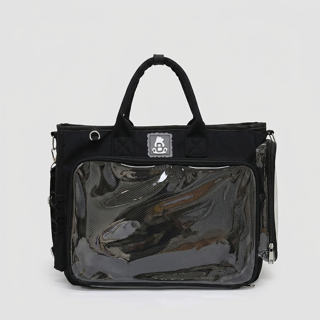 Hanaka Wide Itabag + INSERT | ita Bag Oshikatsu Ita Backpack Crossbody Clear Window Large Display Bag