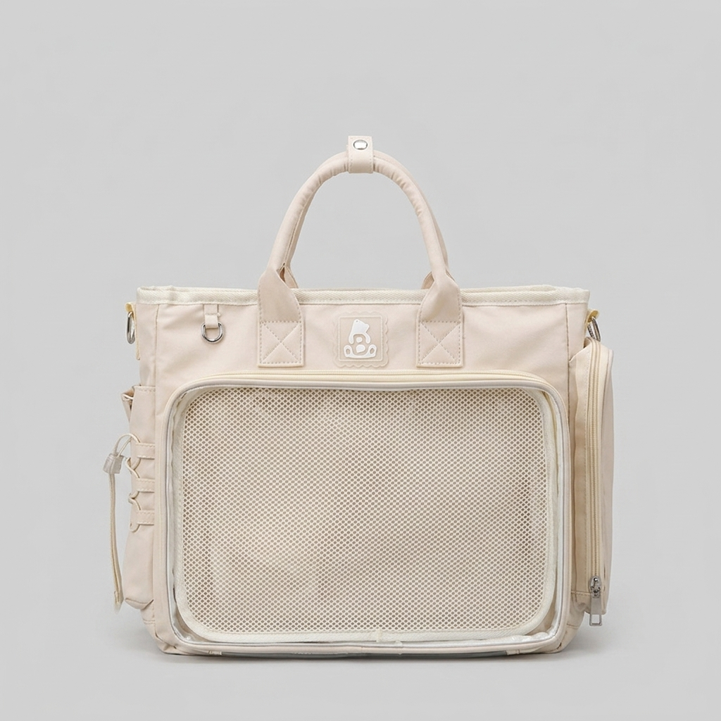 Hanaka Wide Itabag + INSERT | ita Bag Oshikatsu Ita Backpack Crossbody Clear Window Large Display Bag