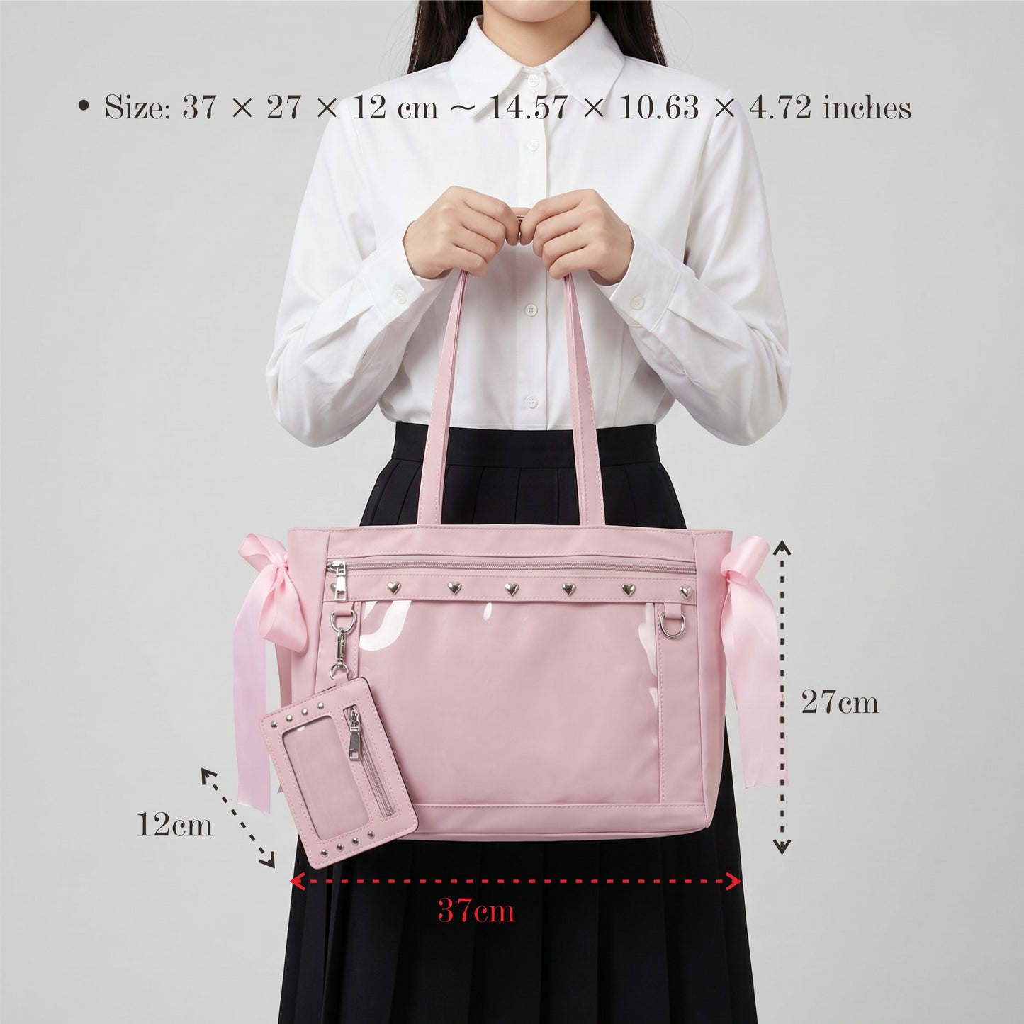 Miyu Wide Display Itabag Y2K Dopamine Cute Brown Suede Handbag Cute Kawaii Large ita bag, Custom Anime Oshikatsu Window Display Bag