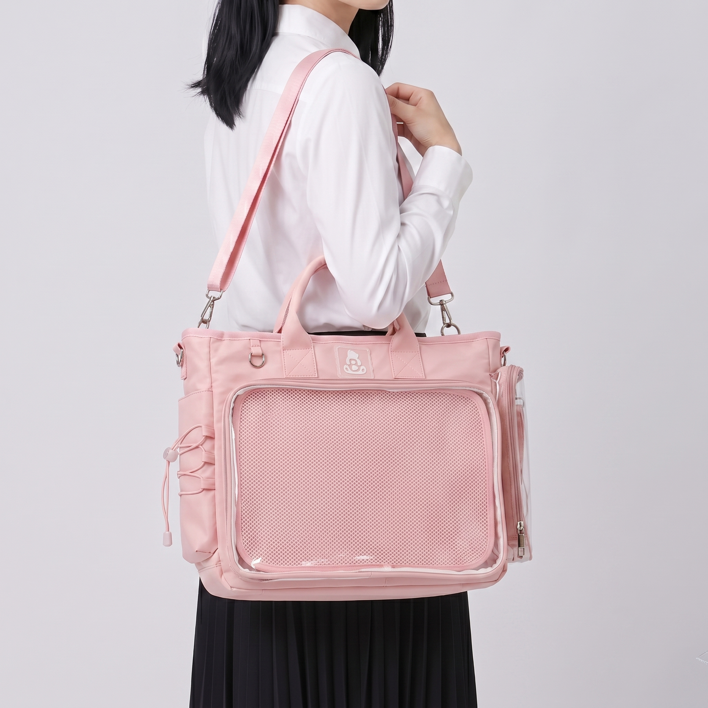 Hanaka Wide Itabag + INSERT | ita Bag Oshikatsu Ita Backpack Crossbody Clear Window Large Display Bag
