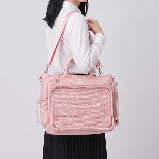Hanaka Wide Itabag + INSERT | ita Bag Oshikatsu Ita Backpack Crossbody Clear Window Large Display Bag